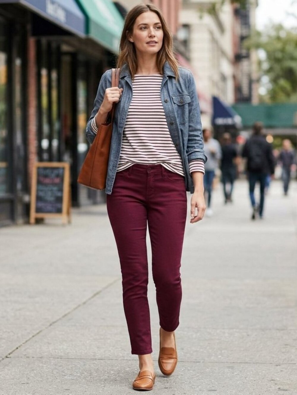 Old Navy Burgundy Mid-Rise Pixie Skinny Ankle Pants Size 4